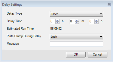 The Delay Between Reagents Settings